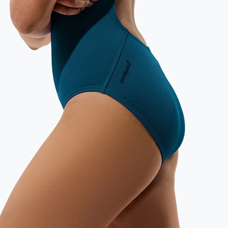 Dámsky jednodielny plavkový úbor Speedo Endurance+ Logo Thin Strap teal abyss 8