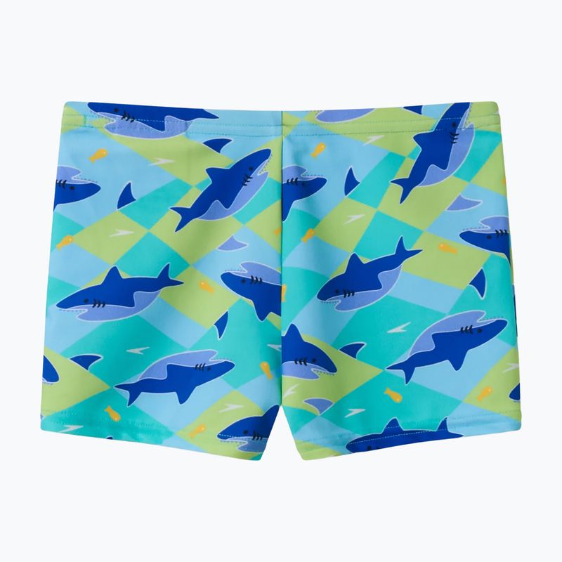 Chlapčenské plavecké boxerky Speedo Print Aquashort deep sapphire 2