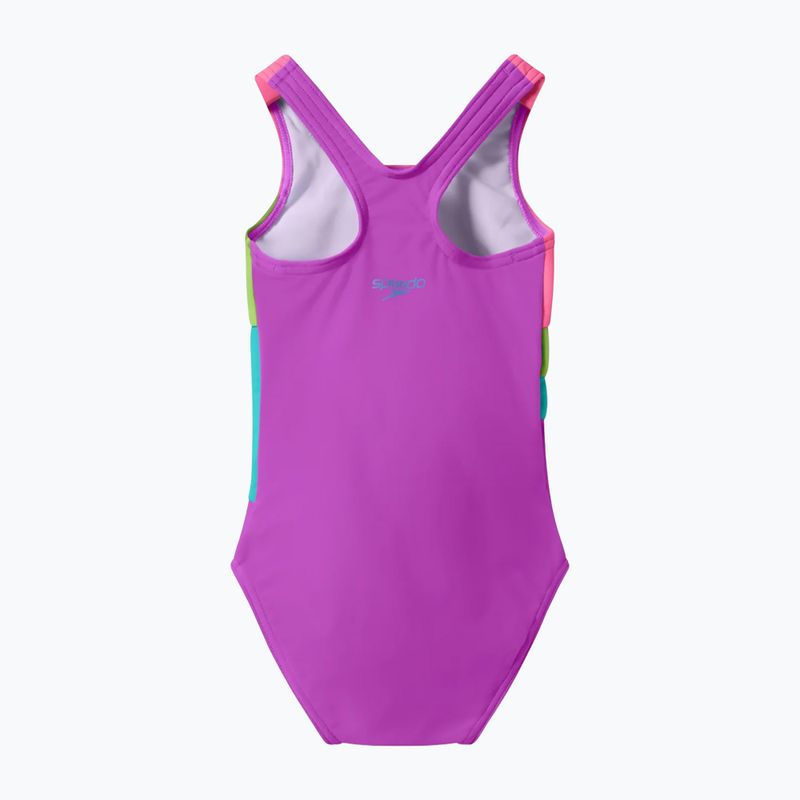 Detské jednodielne plavky Speedo Radiating Splice neon jelly 2