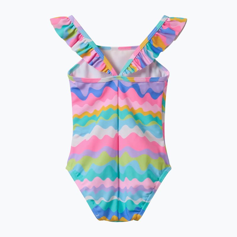 Detské jednodielne plavky Speedo Ruffle citrus green 2