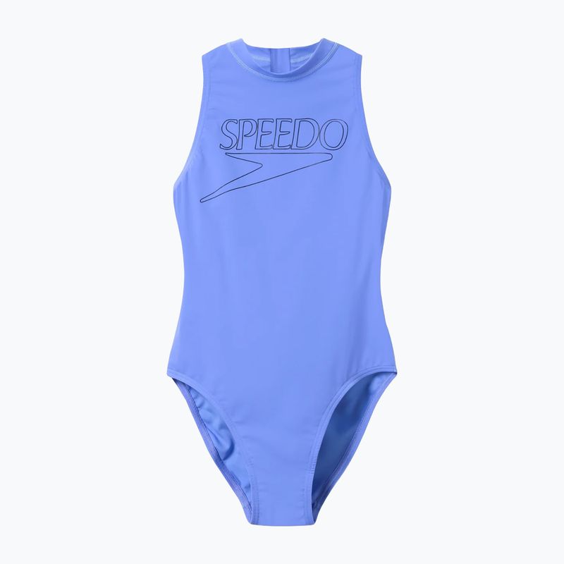 Dámske jednodielne plavky Speedo Endurance+ Logo Hydrasuit moonlight lavender 6