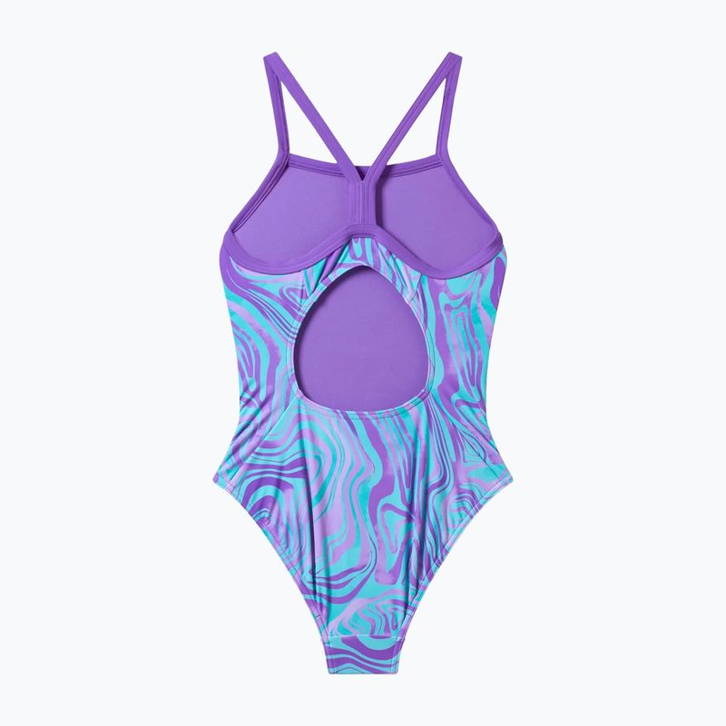 Detské jednodielne plavky Speedo Print Thinstrap pace purple 2