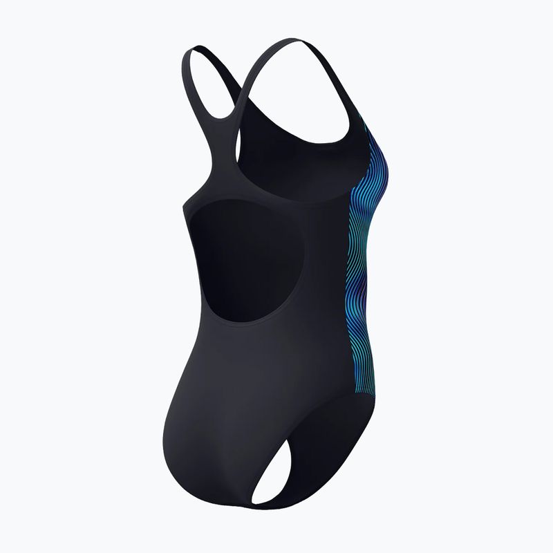 Dámske jednodielne plavky Speedo Print Medalist anthracite 2