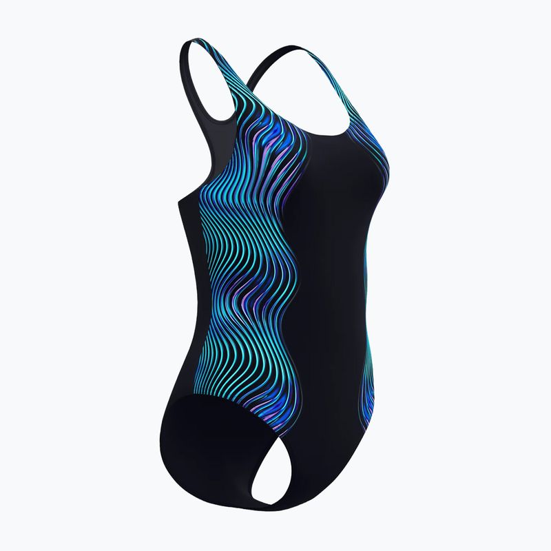 Dámske jednodielne plavky Speedo Print Medalist anthracite 4