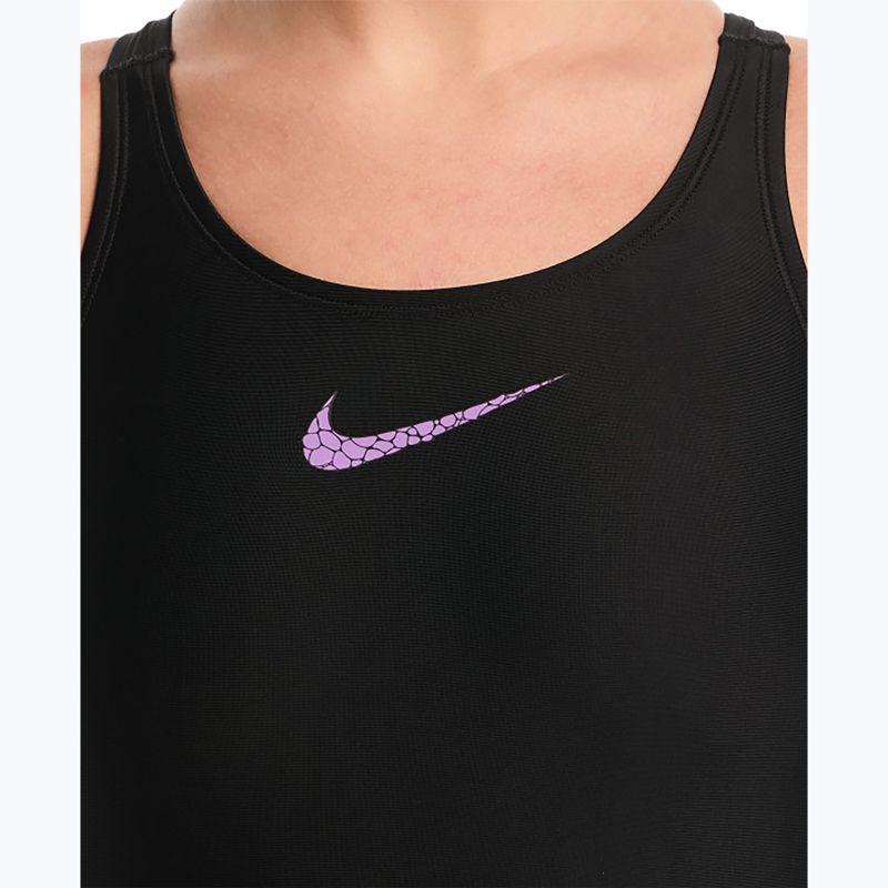 Dámske jednodielne plavky Nike Logo Graphic bright violet 4
