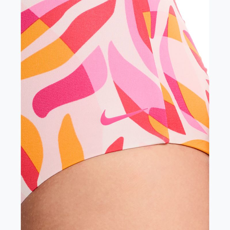 Dámske jednodielne plavky Nike V-Neck desert pink 5