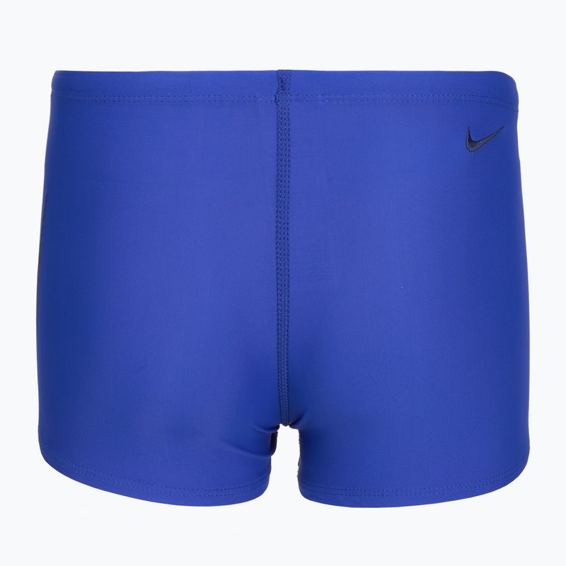 Chlapčenské plavecké boxerky Nike Logo Graphic Square Leg game royal 2