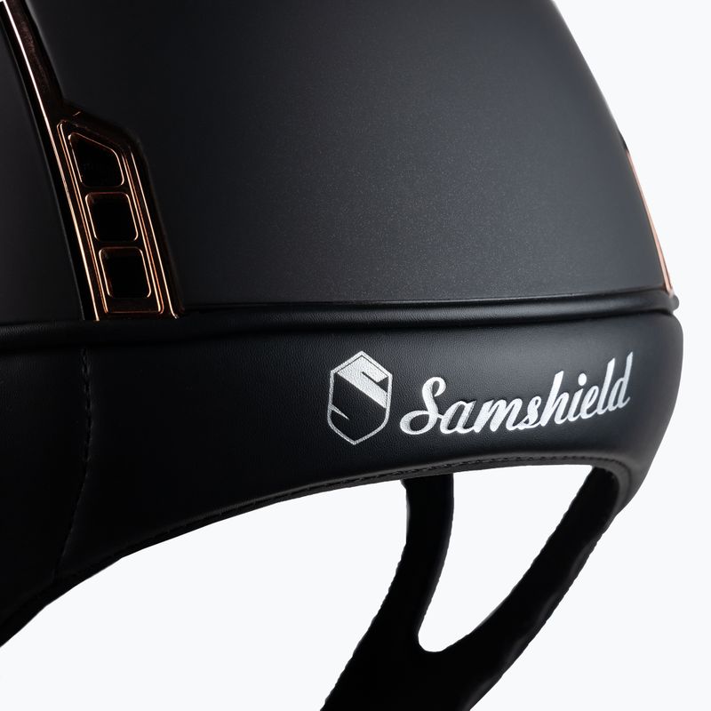 Samshield Miss Shield Shadowmatt jazdecká prilba rose gold, black 3125659493526 6