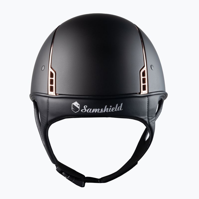 Samshield Shadowmatt Rose Gold Trim Blason jazdecká prilba čierna 3125659666777 3