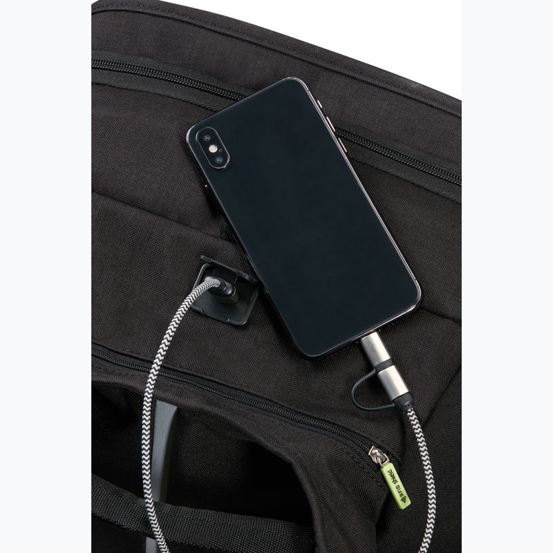 Samsonite Securipack 30 l mestský batoh čierna oceľ 8