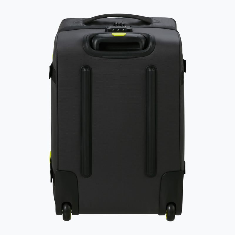 Cestovný kufor American Tourister Urban Track Duffle s kolieskami 55 l čierny / limetkový 2
