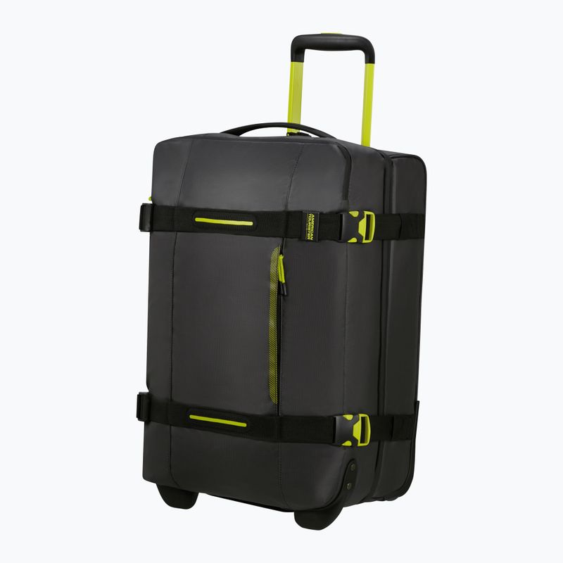 Cestovný kufor American Tourister Urban Track Duffle s kolieskami 55 l čierny / limetkový 4