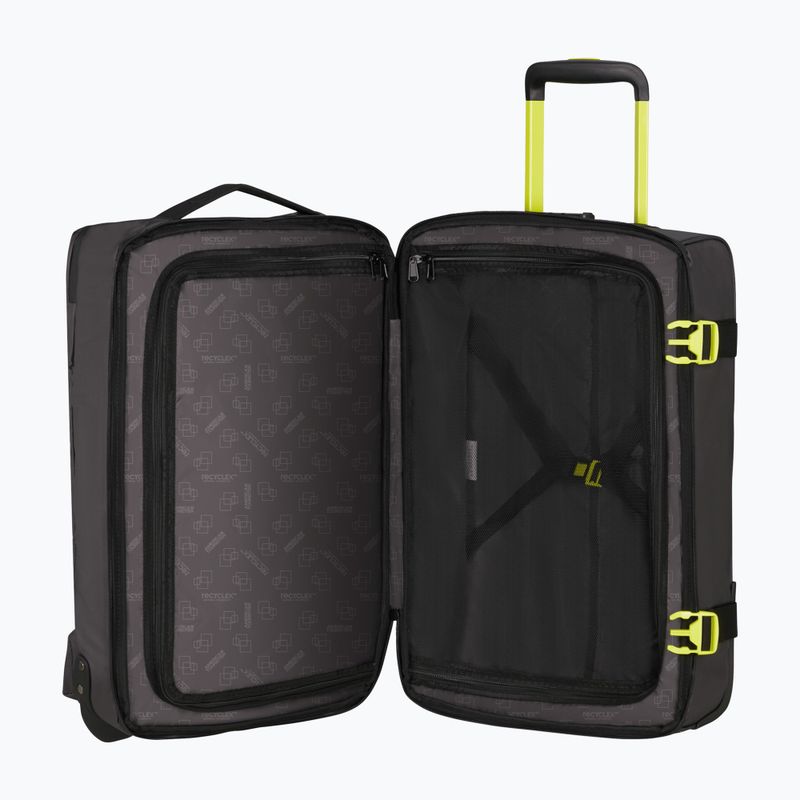 Cestovný kufor American Tourister Urban Track Duffle s kolieskami 55 l čierny / limetkový 5