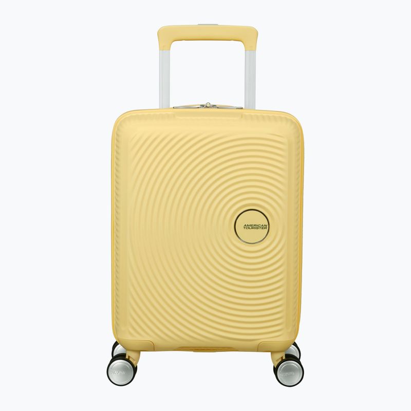 Cestovný kufor American Tourister Soundbox Mini 22 l pastelovo žltý
