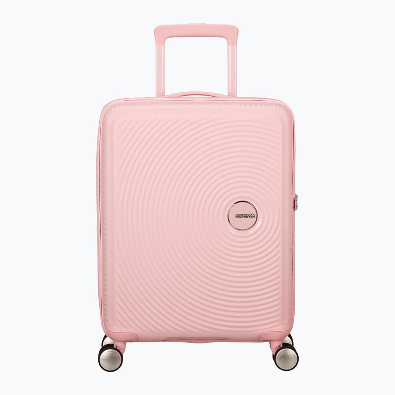 Cestovný kufor American Tourister Soundbox 41 l v pastelovo ružovej farbe