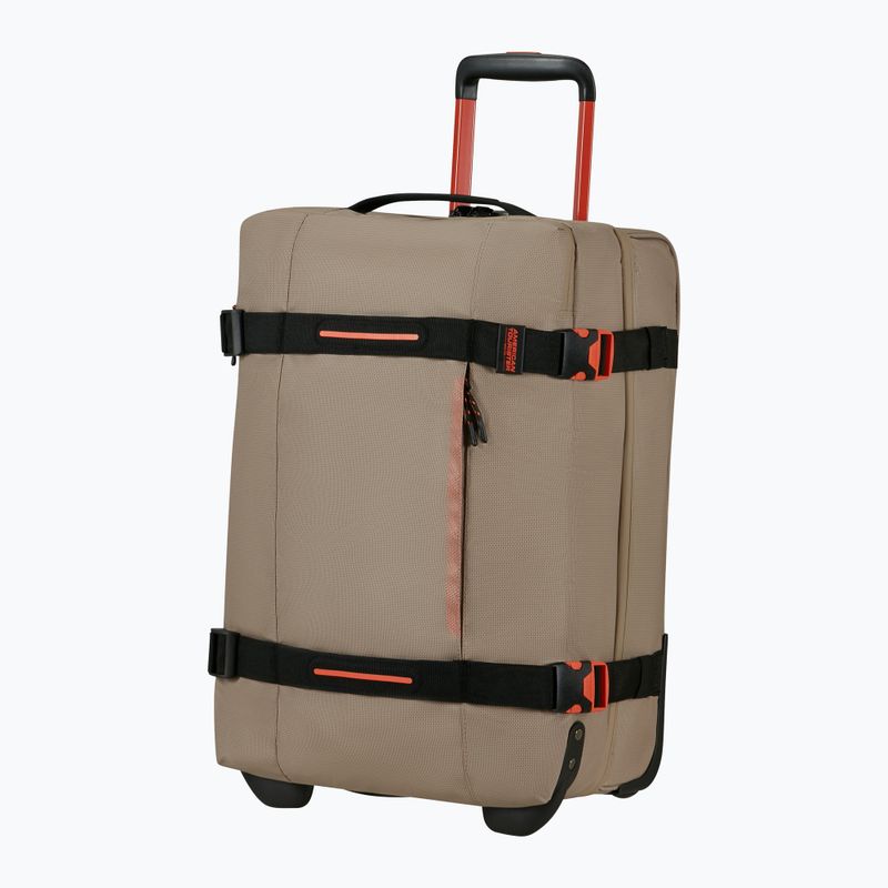 Cestovný kufor American Tourister Urban Track Duffle s kolieskami 55 l béžový / oranžový 4