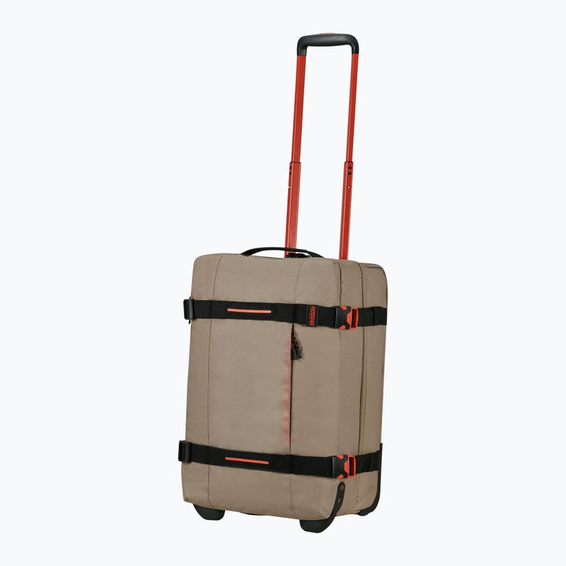 Cestovný kufor American Tourister Urban Track Duffle s kolieskami 55 l béžový / oranžový 6