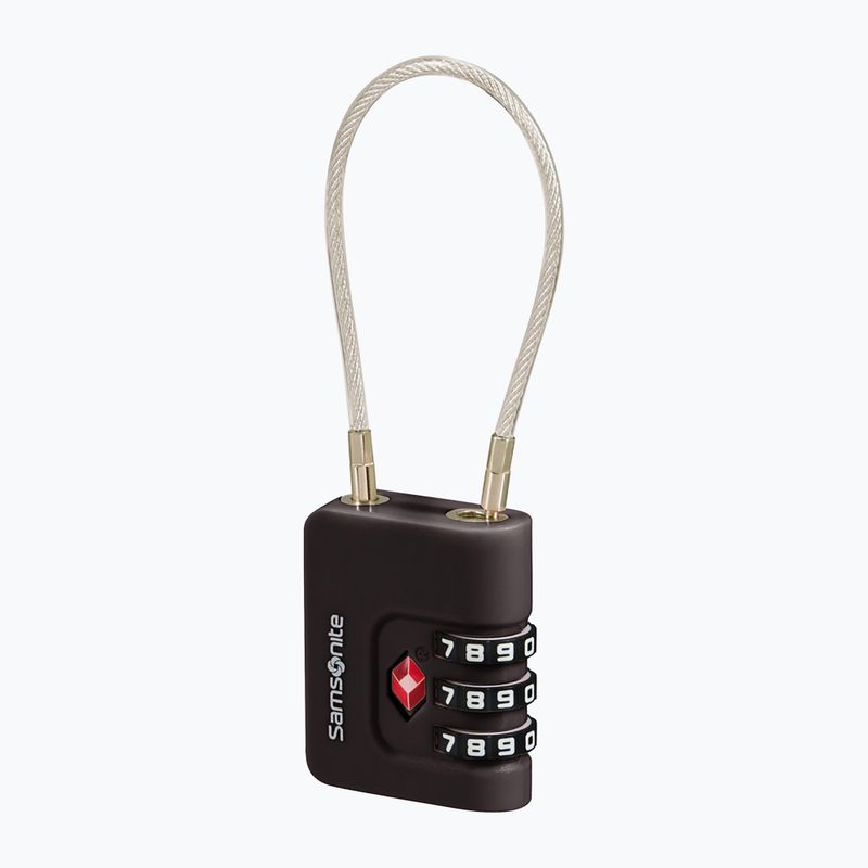 Visiaci zámok Samsonite Cablelock 3 Dial TSA black 2
