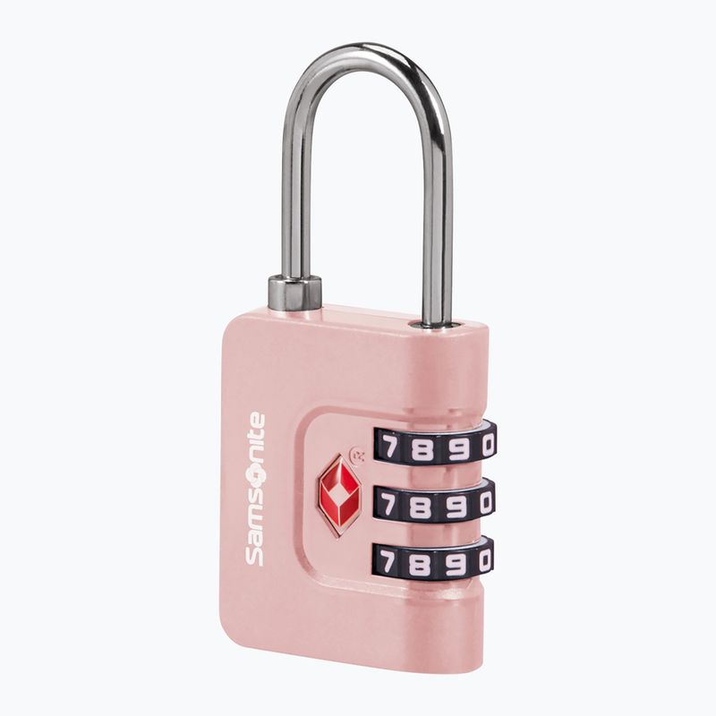 Visiaci zámok Samsonite Combiblock 3 Dial TSA rose 2