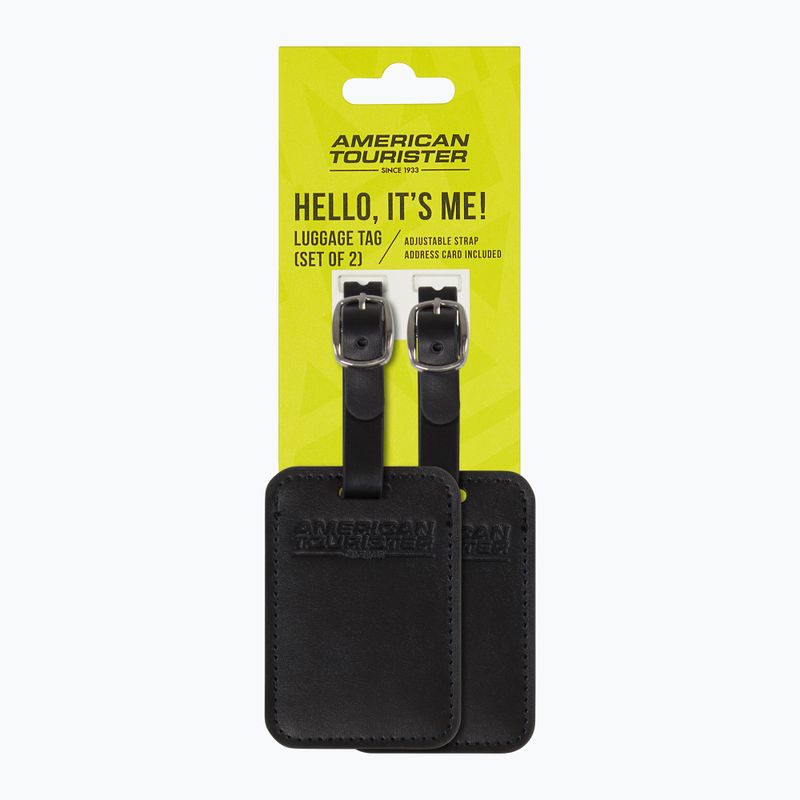 Menovka na batožinu American Tourister Luggage Tag 2 pcs. black 4