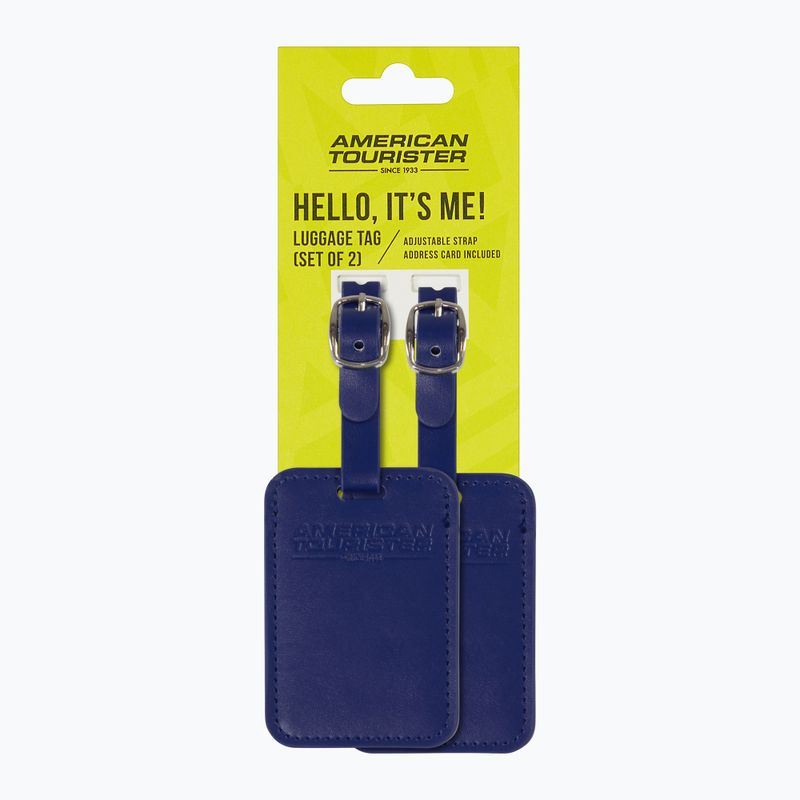 Menovka na batožinu American Tourister Luggage Tag 2 pcs. dark blue 4
