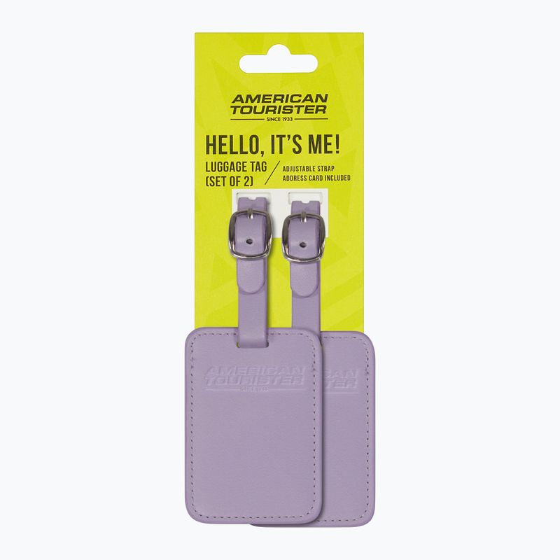 Menovka na batožinu American Tourister Luggage Tag 2 pcs. digital lavender 4