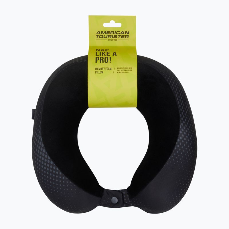 Cestovný vankúš American Tourister Travel Memoryfoam black/grey 4