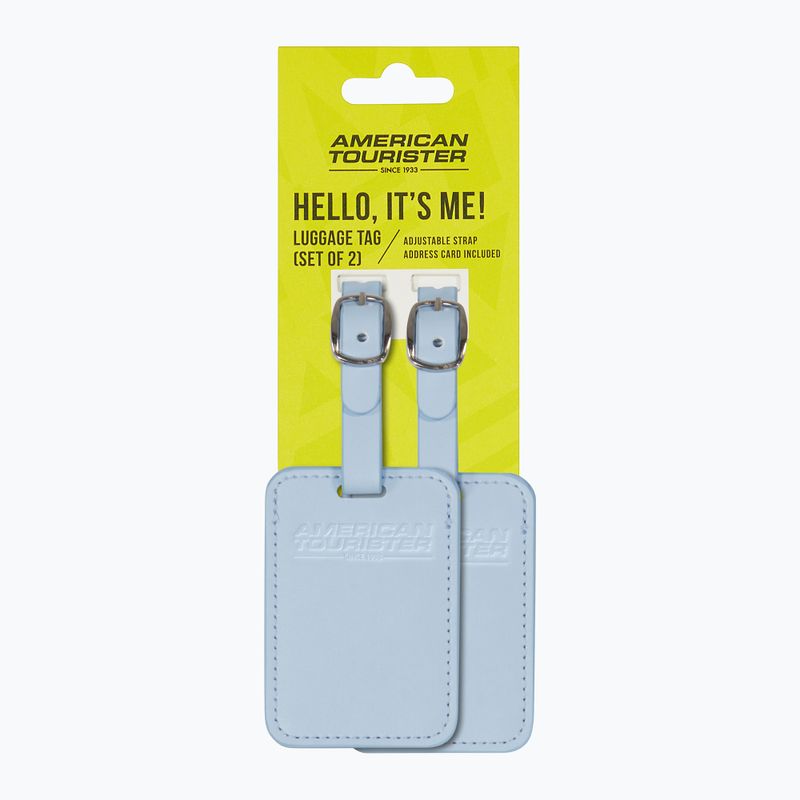 Menovka na batožinu American Tourister Luggage Tag 2 pcs. naptune blue 4