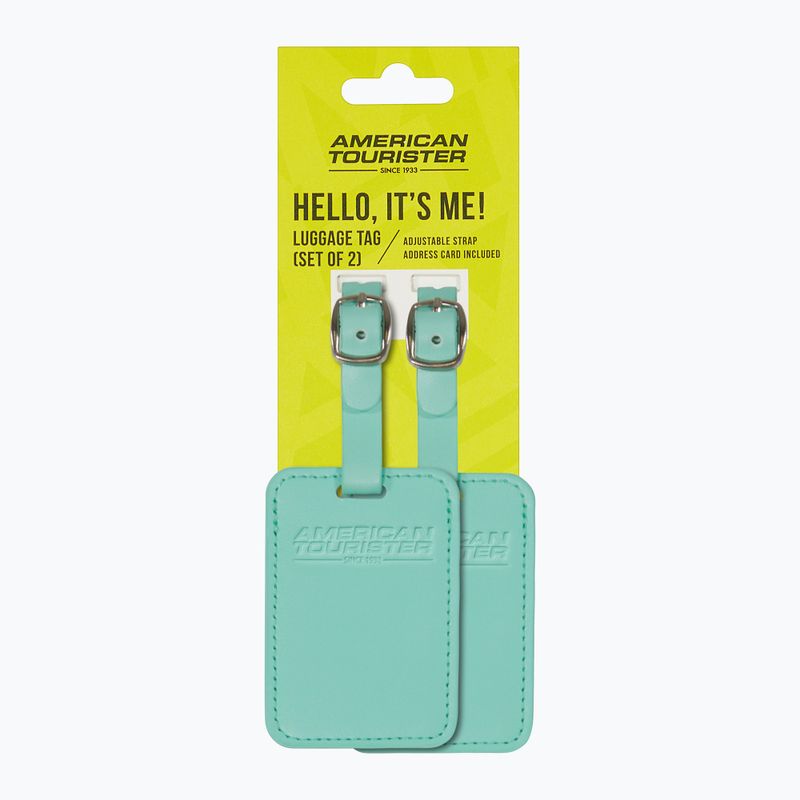 Menovka na batožinu American Tourister Luggage Tag 2 pcs. jelly mint 4