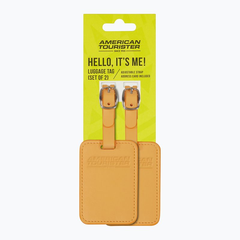 Menovka na batožinu American Tourister Luggage Tag 2 pcs. papaya pop 4