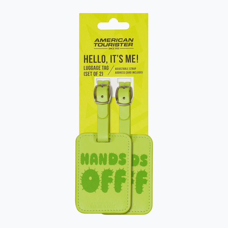 Menovka na batožinu American Tourister Luggage Tag Print 2 pcs. jands off 4