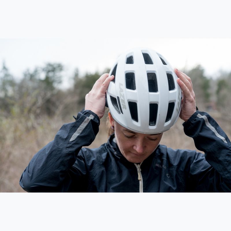 Cyklistická prilba Lazer Codax KinetiCore + net matná celá biela 7