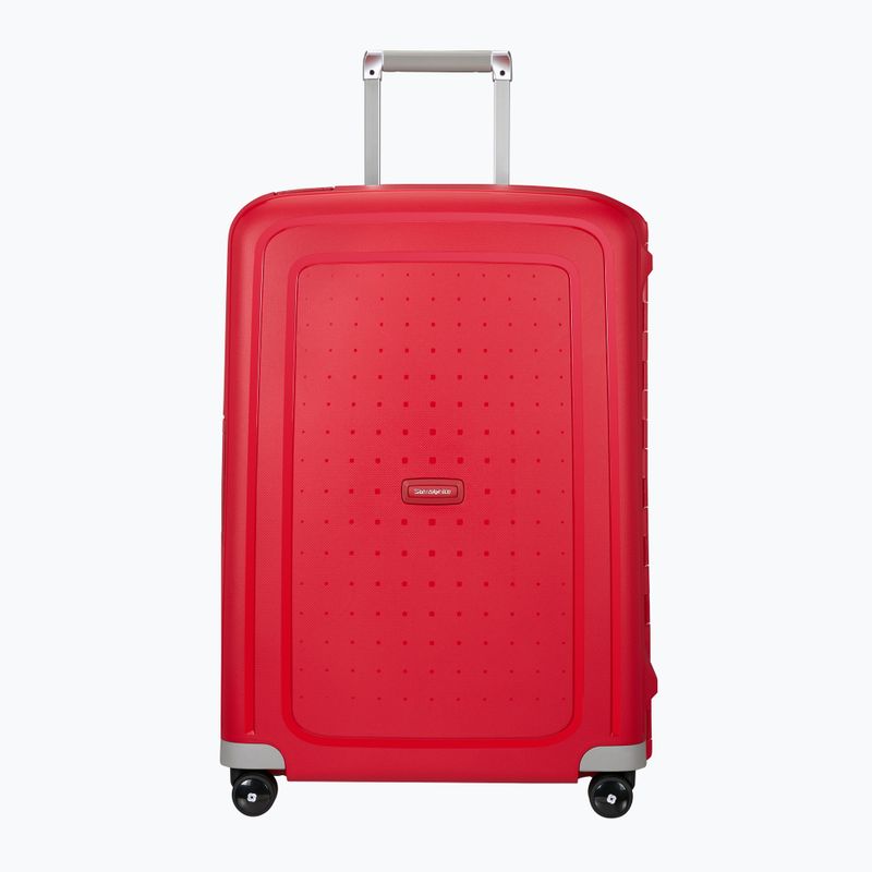 Cestovný kufor Samsonite S'cure Spinner 79 l purpurovo červený