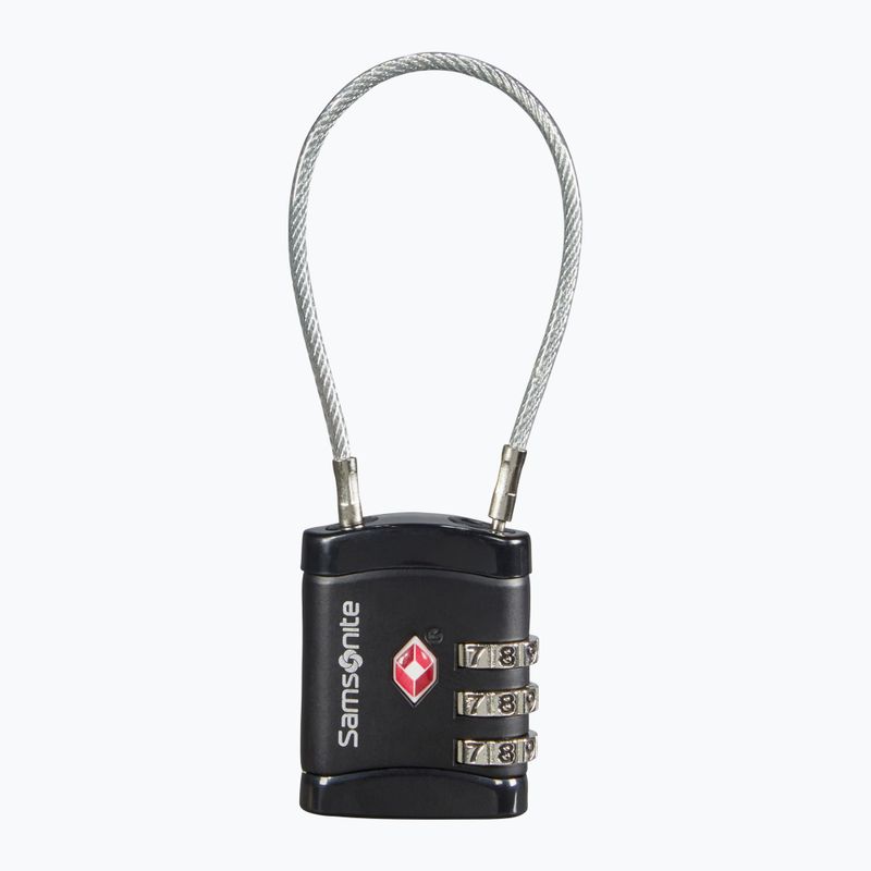 Zámok Samsonite Cablelock 3 Dial Tsa black
