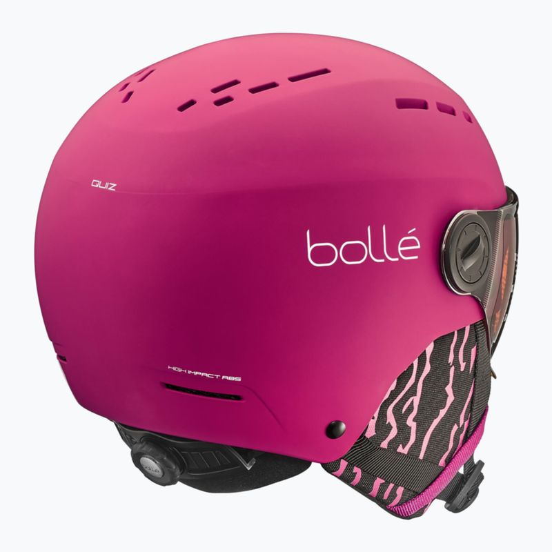 Detská lyžiarska prilba Bollé Quiz Visor Jr hot pink matte/orange gun 2