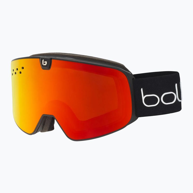 Lyžiarske okuliare Bollé Nevada Neo black matte/sunrise&light vermillon blue
