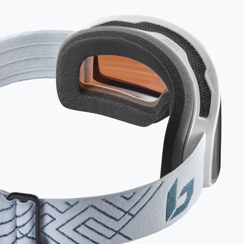 Lyžiarske okuliare Bollé Nevada Small white metalic blue matte/azure 2