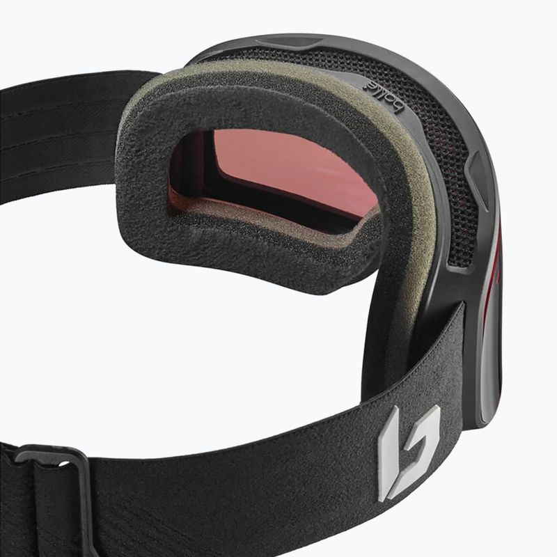 Lyžiarske okuliare Bollé Nevada Small black corp matte/vermillon gun 2