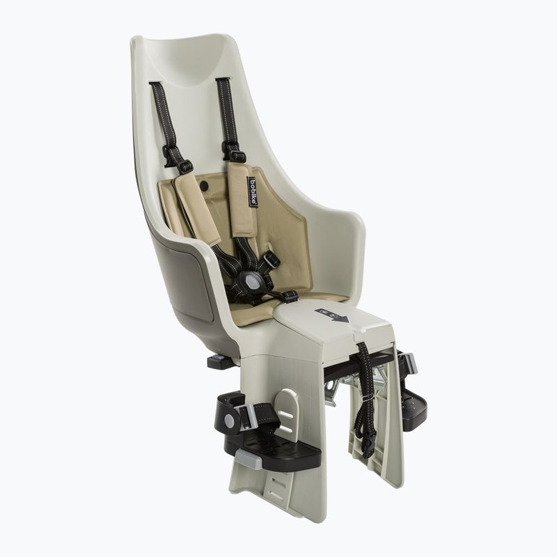 Sedadlo na bicykel Bobike Exclusive Maxi Plus so zadným nosičom béžová 8011200024