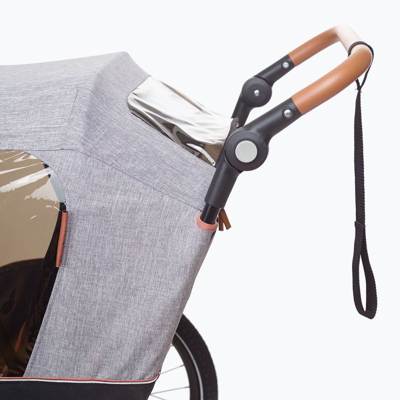 Príves na bicykel pre dve osoby bobike Moobe šedo-čierny 8616000001 9