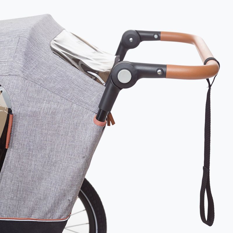 Príves na bicykel pre dve osoby bobike Moobe šedo-čierny 8616000001 10