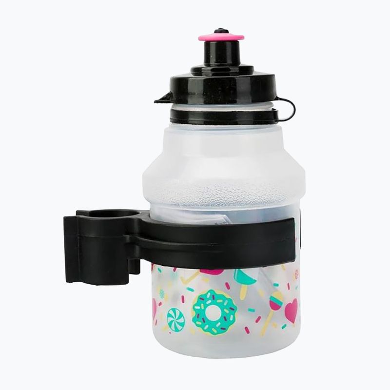 Polisport Lolipops 350 ml Junior cyklistická fľaša + košík číry
