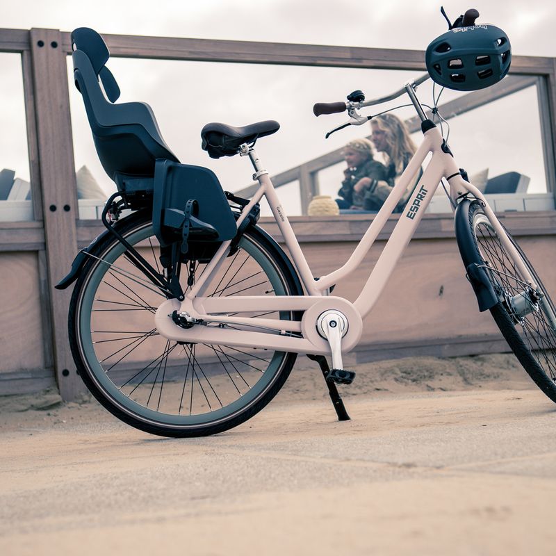 Sedadlo na bicykel Bobike Go RS so zadným nosičom sivé/čierne 8012600005 7