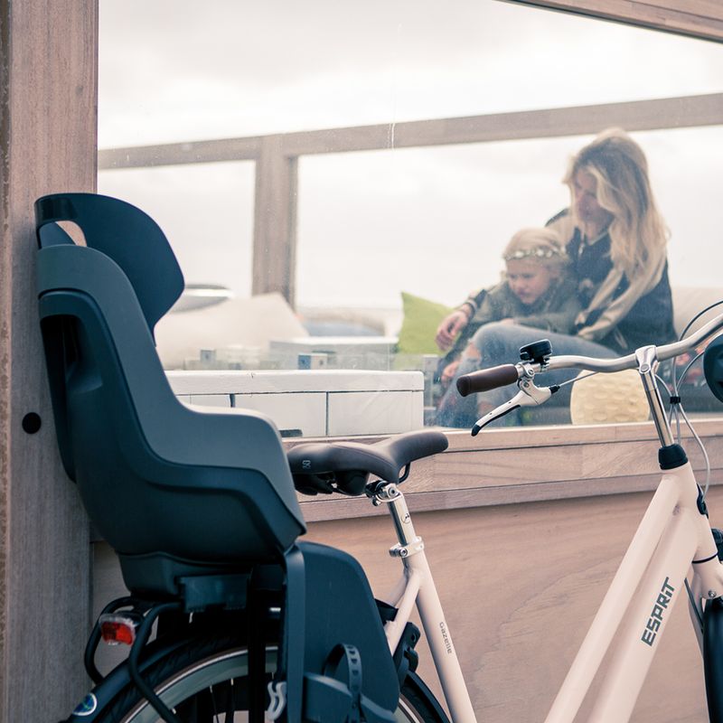 Sedadlo na bicykel Bobike Go RS so zadným nosičom sivé/čierne 8012600005 8