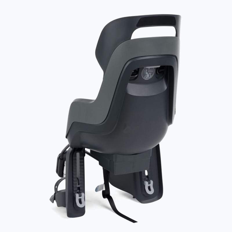 Sedadlo na zadný rám bicykla bobike Go RS 1P sivé/čierne 8012700005 2