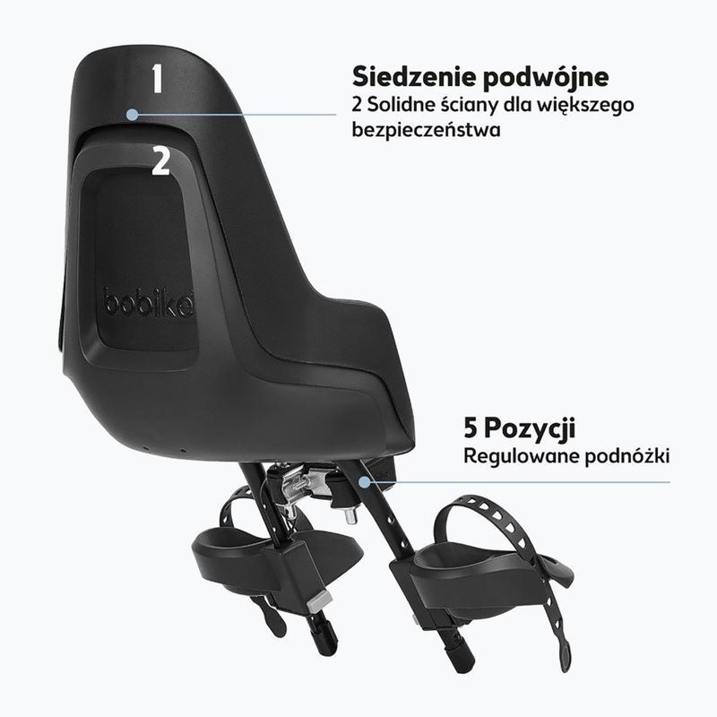 Sedadlo na bicykel bobike One Mini urban grey 7