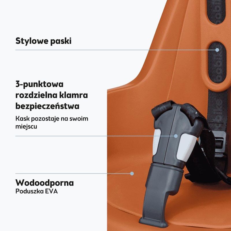 Sedadlo na bicykel bobike One Mini čokoládovo hnedé 5