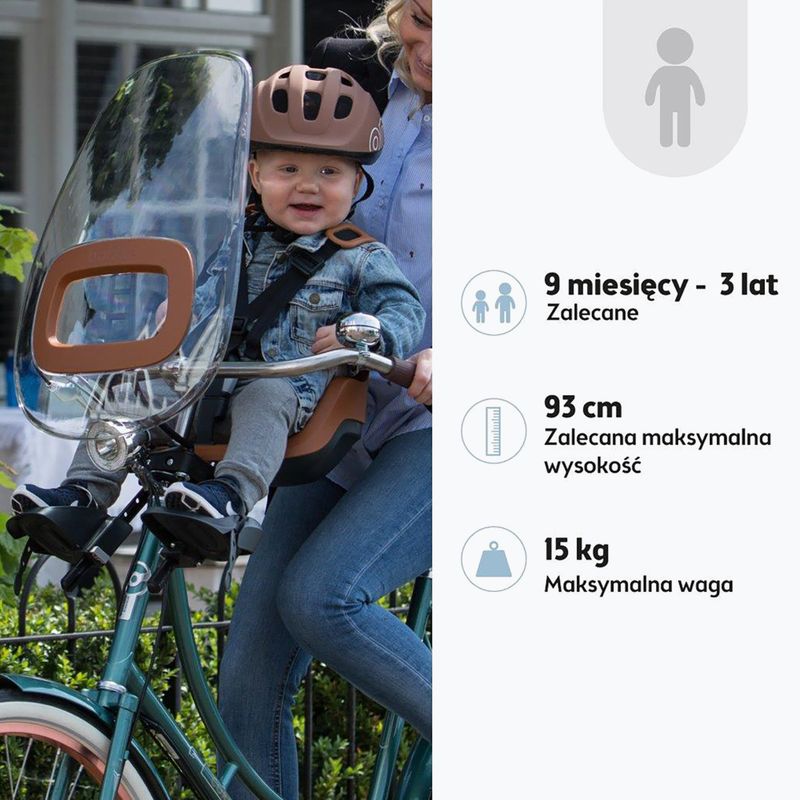 Sedadlo na bicykel bobike One Mini čokoládovo hnedé 7