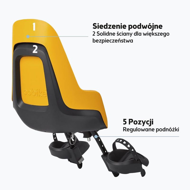 Sedadlo na bicykel bobike One Mini mighty mustard 6