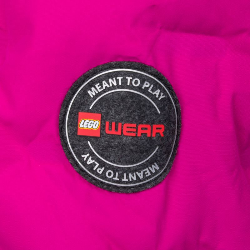 LEGO Lwjipe 706 tmavoružová detská páperová bunda 22879 8